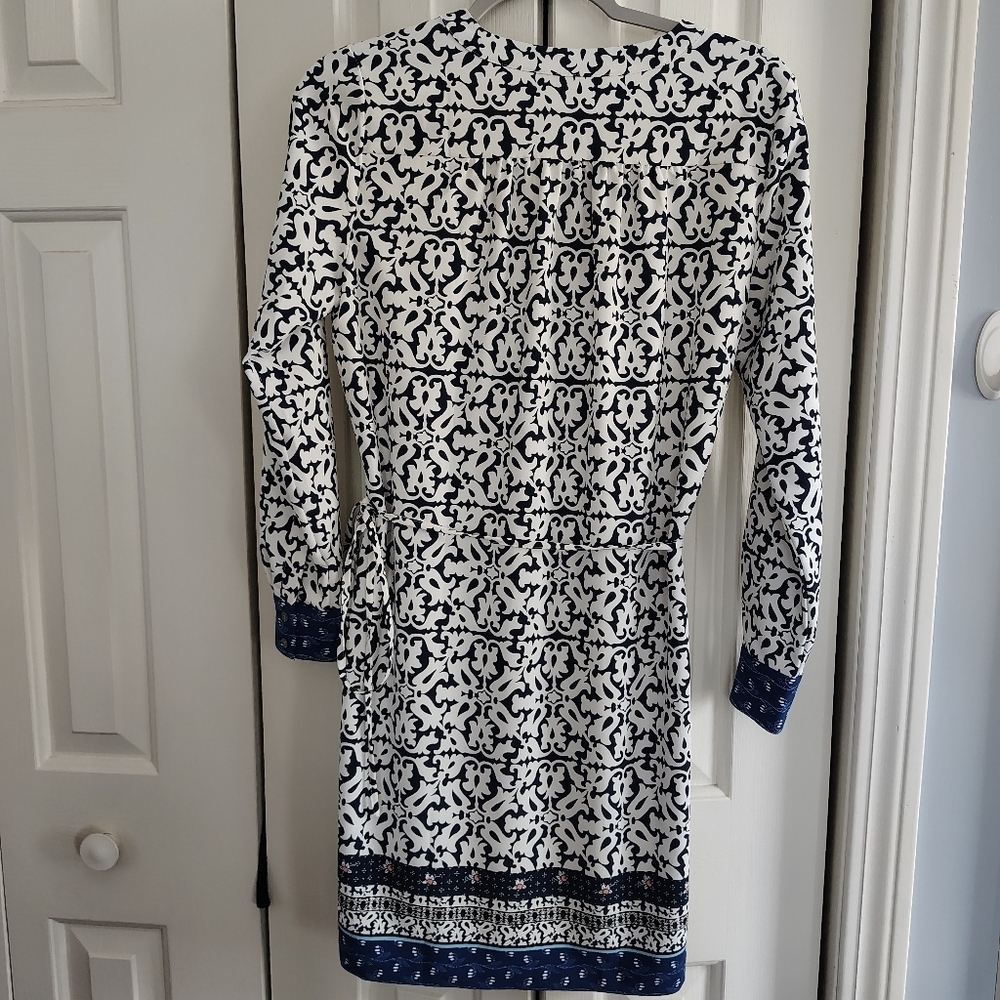 Ann Taylor Loft Floral Mosaic Shirt dress SP - Picture 8 of 12